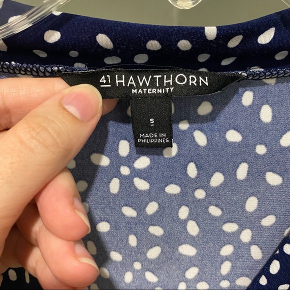 Hawthorn 41 "Gabriella" Maternity Pleat Detail Knit Top S - Picture 4 of 10